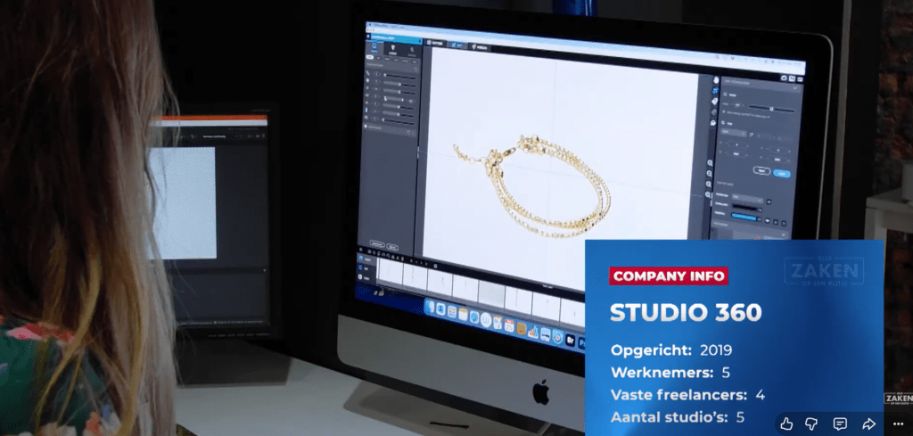 Shcerm image from a video from Channel-Z about Studio-360